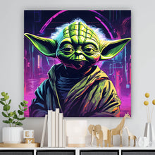 Lade das Bild in den Galerie-Viewer, Poster Cyber Figur Neon Quadrat
