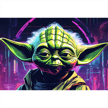 Lade das Bild in den Galerie-Viewer, Poster Cyber Figur Neon Querformat