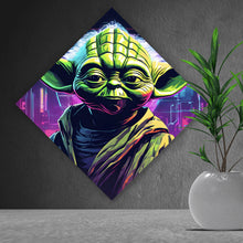 Lade das Bild in den Galerie-Viewer, Poster Cyber Figur Neon Raute