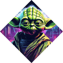 Lade das Bild in den Galerie-Viewer, Poster Cyber Figur Neon Raute