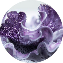 Lade das Bild in den Galerie-Viewer, Aluminiumbild Korallisch Fluid Art Kreis