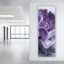 Lade das Bild in den Galerie-Viewer, Spannrahmenbild Korallisch Fluid Art Panorama Hoch