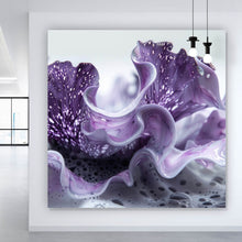 Lade das Bild in den Galerie-Viewer, Spannrahmenbild Korallisch Fluid Art Quadrat