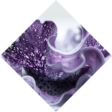 Lade das Bild in den Galerie-Viewer, Spannrahmenbild Korallisch Fluid Art Raute