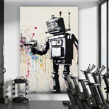 Lade das Bild in den Galerie-Viewer, Poster Banksy Kreativer Roboter Hochformat