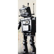 Lade das Bild in den Galerie-Viewer, Acrylglasbild Banksy Kreativer Roboter Panorama Hoch