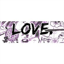 Lade das Bild in den Galerie-Viewer, Spannrahmenbild Kreatives Graffiti mit verschiedenen Cartoon Figuren Panorama