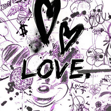 Lade das Bild in den Galerie-Viewer, Poster Kreatives Graffiti mit verschiedenen Cartoon Figuren Quadrat