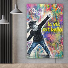 Lade das Bild in den Galerie-Viewer, Poster La vie est belle Das Leben ist schön Hochformat