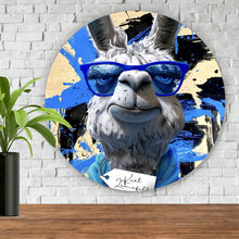 Lade das Bild in den Galerie-Viewer, Aluminiumbild gebürstet Karl Lamafeld Abstrakt Kreis