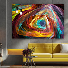 Lade das Bild in den Galerie-Viewer, Poster Leuchtend buntes abstraktes Muster Querformat