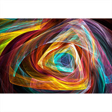 Lade das Bild in den Galerie-Viewer, Poster Leuchtend buntes abstraktes Muster Querformat