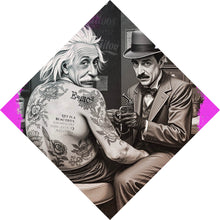 Lade das Bild in den Galerie-Viewer, Acrylglasbild Life Beautiful Retro Tattoo Raute