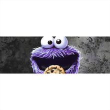 Lade das Bild in den Galerie-Viewer, Leinwandbild Lila Keksmonster Panorama