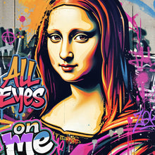 Lade das Bild in den Galerie-Viewer, Acrylglasbild Lisa im modernen Graffiti Still Pop Art Quadrat