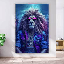Lade das Bild in den Galerie-Viewer, Poster Löwen Trio Cool Digital Art Hochformat