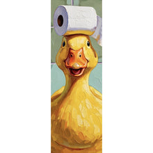 Lade das Bild in den Galerie-Viewer, Poster Lustige Ente im Badezimmer Panorama Hoch
