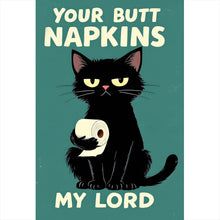 Lade das Bild in den Galerie-Viewer, Poster Lustige Katze mit Toilettenpapier Hochformat