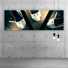 Lade das Bild in den Galerie-Viewer, Spannrahmenbild Luxuriöse Sportwagen aus Vogelperspektive Panorama