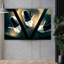 Lade das Bild in den Galerie-Viewer, Poster Luxuriöse Sportwagen aus Vogelperspektive Querformat