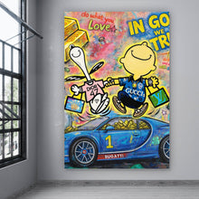 Lade das Bild in den Galerie-Viewer, Leinwandbild Luxuriöses Pop Art Hochformat