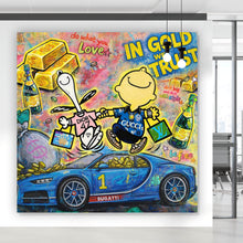 Lade das Bild in den Galerie-Viewer, Spannrahmenbild Luxuriöses Pop Art Quadrat