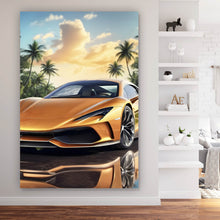 Lade das Bild in den Galerie-Viewer, Poster Luxuswagen vor exotischer Kulisse Hochformat