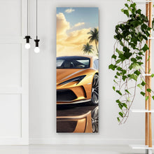 Lade das Bild in den Galerie-Viewer, Poster Luxuswagen vor exotischer Kulisse Panorama Hoch