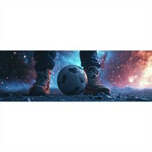Lade das Bild in den Galerie-Viewer, Spannrahmenbild Magische Aufnahme eines Fußballs Panorama