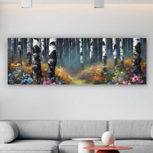 Lade das Bild in den Galerie-Viewer, Aluminiumbild Malerischer Wald Abstrakt Panorama