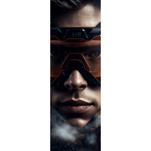 Lade das Bild in den Galerie-Viewer, Spannrahmenbild Mann mit Skibrille in Nahaufnahme Panorama Hoch