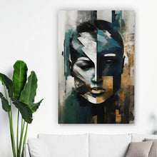 Lade das Bild in den Galerie-Viewer, Poster Maskenhaftes Portait Abstrakt Hochformat