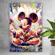 Lade das Bild in den Galerie-Viewer, Poster Micki in einer meditativen Pose Pop Art Hochformat
