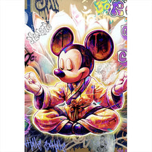 Lade das Bild in den Galerie-Viewer, Poster Micki in einer meditativen Pose Pop Art Hochformat
