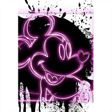 Lade das Bild in den Galerie-Viewer, Poster Micki Portrait Schwarz mit Pink Pop Art Hochformat