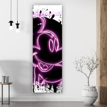 Lade das Bild in den Galerie-Viewer, Poster Micki Portrait Schwarz mit Pink Pop Art Panorama Hoch