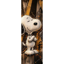 Lade das Bild in den Galerie-Viewer, Aluminiumbild Modern Art Cartoon Hund im Street Art Stil Panorama Hoch