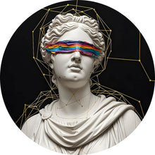 Lade das Bild in den Galerie-Viewer, Aluminiumbild Moderne Skulptur mit abstraktem Touch Kreis