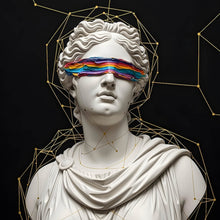 Lade das Bild in den Galerie-Viewer, Leinwandbild Moderne Skulptur mit abstraktem Touch Quadrat