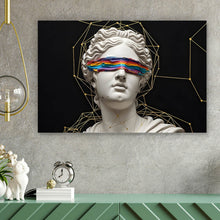 Lade das Bild in den Galerie-Viewer, Leinwandbild Moderne Skulptur mit abstraktem Touch Querformat