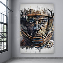 Lade das Bild in den Galerie-Viewer, Poster Modernes abstraktes Porträt im Helm Hochformat