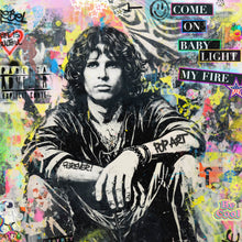 Lade das Bild in den Galerie-Viewer, Spannrahmenbild Modernes Musik Pop Art mit Schriftzug Quadrat