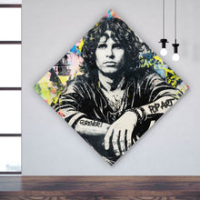 Lade das Bild in den Galerie-Viewer, Aluminiumbild Modernes Musik Pop Art mit Schriftzug Raute