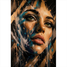 Lade das Bild in den Galerie-Viewer, Acrylglasbild Modernes Porträt im Street Art Stil Hochformat
