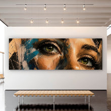 Lade das Bild in den Galerie-Viewer, Acrylglasbild Modernes Porträt im Street Art Stil Panorama