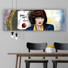 Lade das Bild in den Galerie-Viewer, Leinwandbild Modernes Schneewittchen Abstrakt Panorama