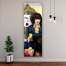 Lade das Bild in den Galerie-Viewer, Leinwandbild Modernes Schneewittchen Abstrakt Panorama Hoch