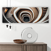 Lade das Bild in den Galerie-Viewer, Leinwandbild Modernes Treppenhaus Panorama
