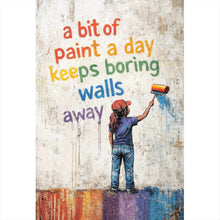 Lade das Bild in den Galerie-Viewer, Aluminiumbild gebürstet Motivierendes Pop Art Hochformat