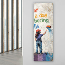 Lade das Bild in den Galerie-Viewer, Leinwandbild Motivierendes Pop Art Panorama Hoch